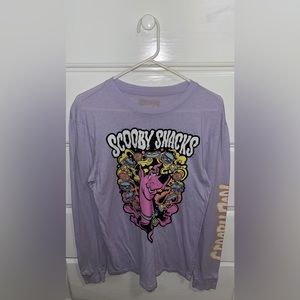 Purple Scooby Doo Long Sleeve graphic tee size small from Walmart men’s section.